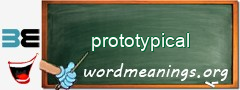 WordMeaning blackboard for prototypical